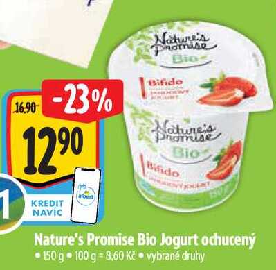 Nature's Promise Bio Jogurt ochucený, 150 g 