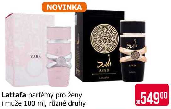 Lattafa parfémy pro ženy i muže 100 ml, různé druhy  