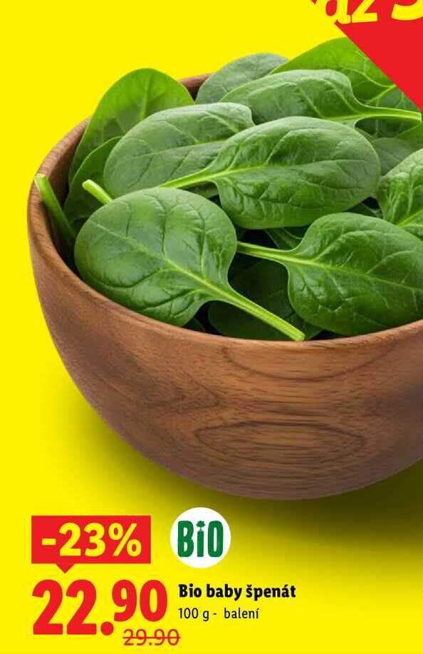 Bio baby špenát, 100 g 