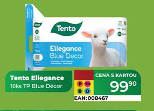Tento Ellegance 16ks TP Blue Décor 