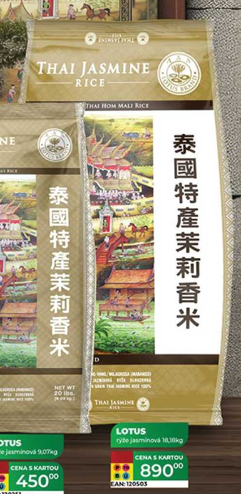 LOTUS rýže jasmínová 18,18kg 