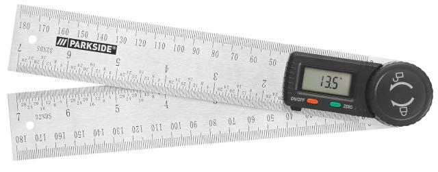PARKSIDE Digitální úhloměr LCD displej