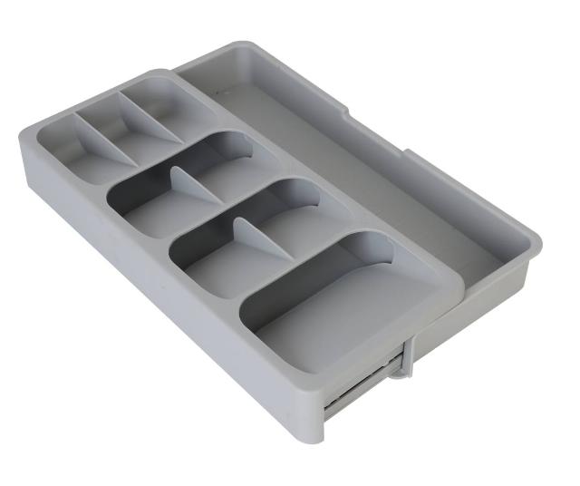 Organizér na příbory plastový, rozkládací 40,5 x 16,5 x 5,5 cm
