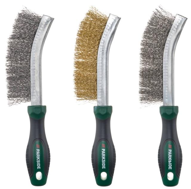 PARKSIDE Sada drátěných kartáčů 3dílná