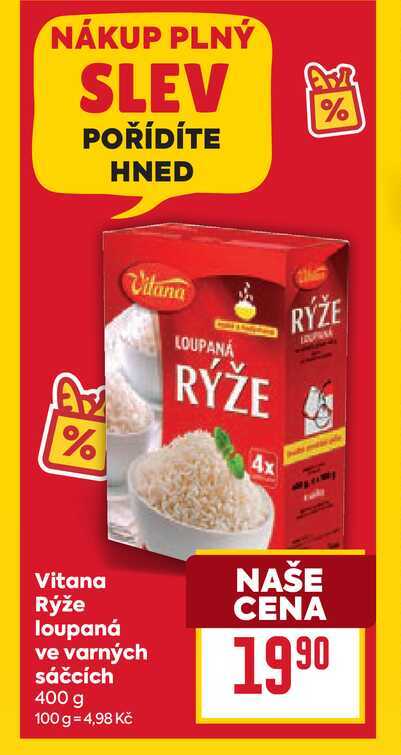 Vitana Rýže loupaná ve varných sáčcích 400 g