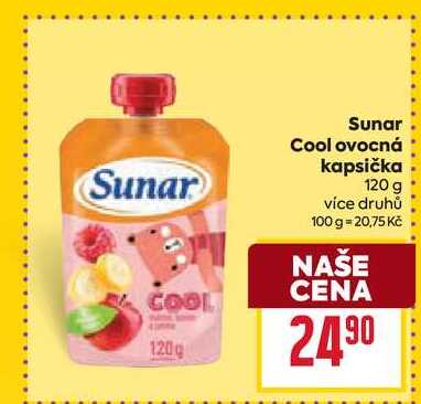 Sunar Cool ovocná kapsička 120 g