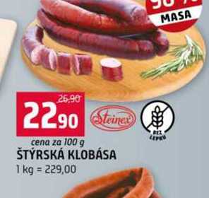 ŠTÝRSKÁ KLOBÁSA 100g