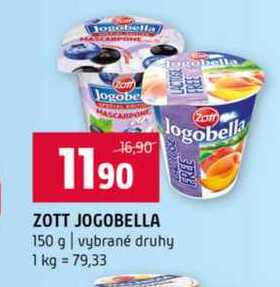 ZOTT JOGOBELLA 150 g vybrané druhy 