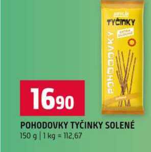POHODOVKY TYČINKY SOLENÉ 150 g 