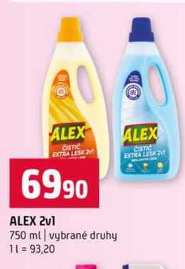 ALEX 2v1 750 ml vybrané druhy