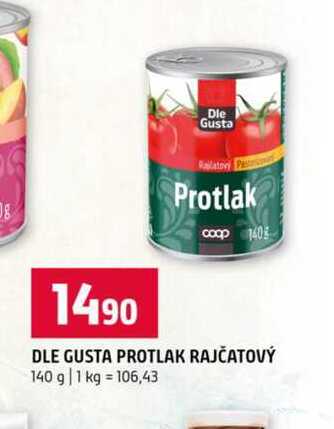 DLE GUSTA PROTLAK RAJČATOVÝ 140 g 