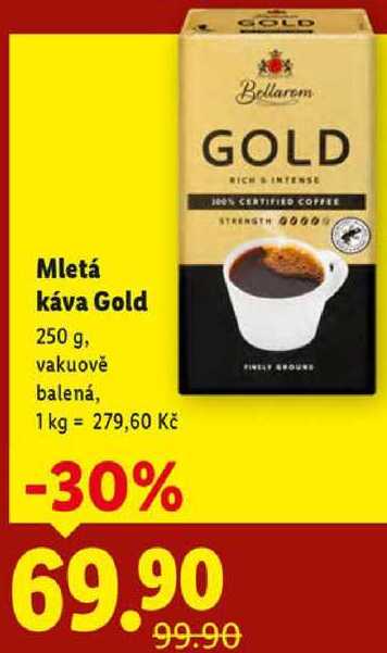 Mletá káva Gold, 250 g