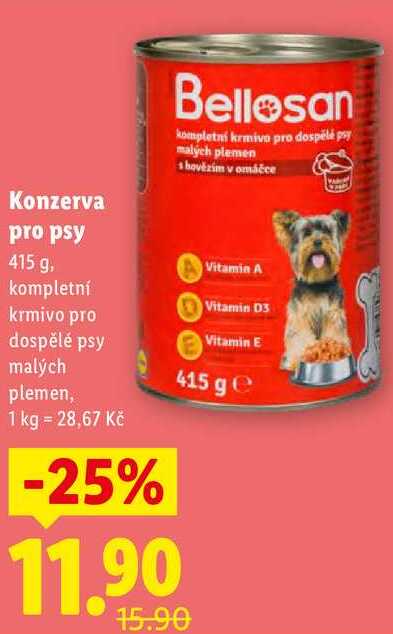 Konzerva pro psy, 415 g