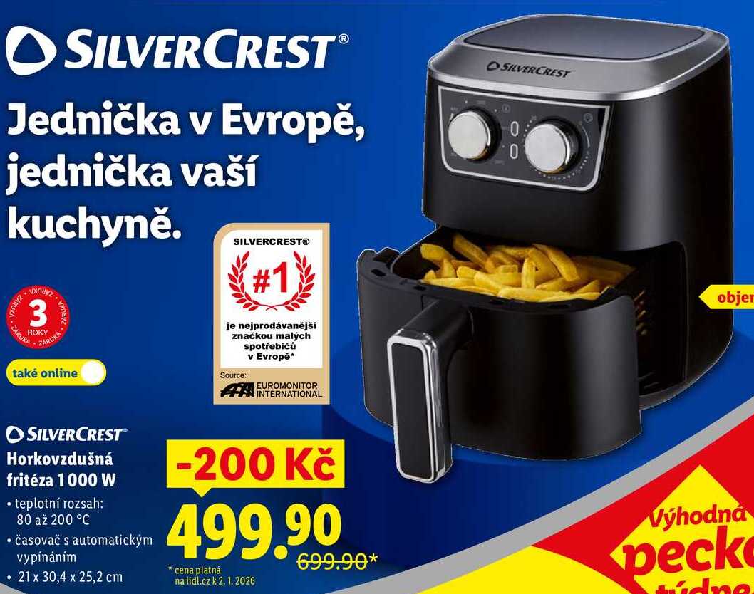 Horkovzdušná fritéza 1000 W