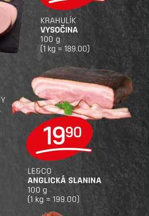ANGLICKÁ SLANINA 100 g 