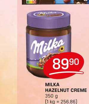 MILKA HAZELNUT CREME 350 g 
