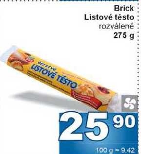 Brick Listové těsto 276g