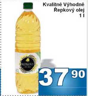 Kvalitně Výhodně Řepkový olej 1l