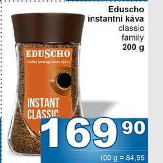 Eduscho instantni káva classic family 200 g  v akci
