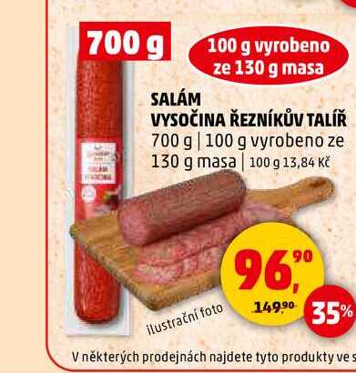 SALÁM VYSOČINA ŘEZNÍKŮV TALÍŘ, 700 g