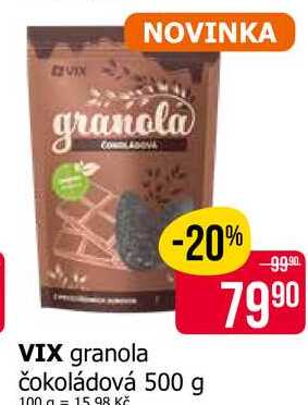 VIX granola čokoládová 500 g