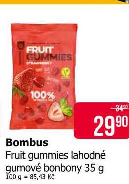Bombus Fruit gummies lahodné gumové bonbony 35 g 