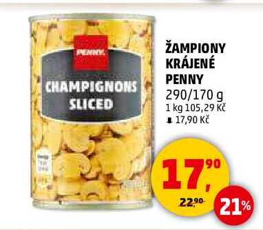 ŽAMPIONY KRÁJENÉ PENNY, 290 g