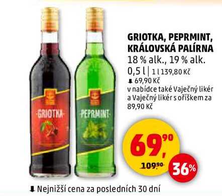 PEPRMINT KRÁLOVSKÁ PALÍRNA, 0,5 l