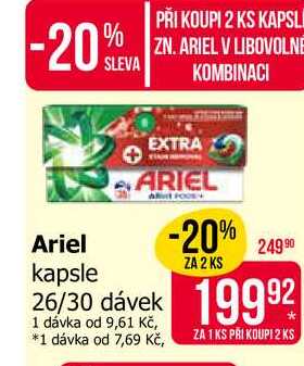 Ariel kapsle 26/30 dávek