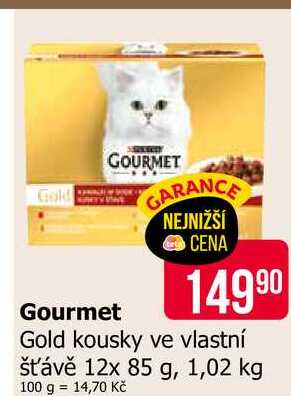 Gourmet Gold kousky ve vlastní šťávě 12x 85 g