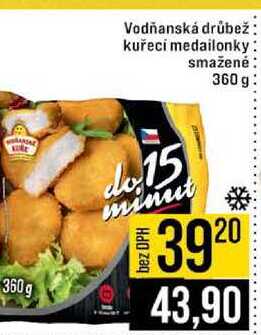 Vodňanská drůbež kuřecí medailonky smažené 360 g
