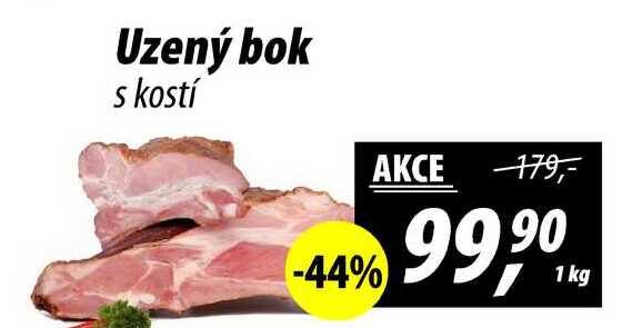 Uzený bok s kostí, 1 kg 