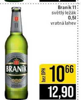 Braník 11 světlý ležák 0,5l