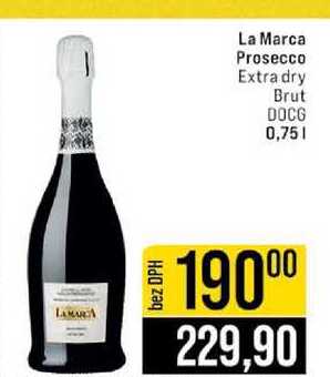 La Marca Prosecco Extra dry Brut DOCG 0,75l