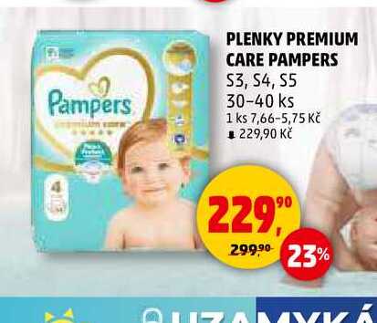 PLENKY PREMIUM CARE PAMPERS S3, S4, S5, 30-40 ks