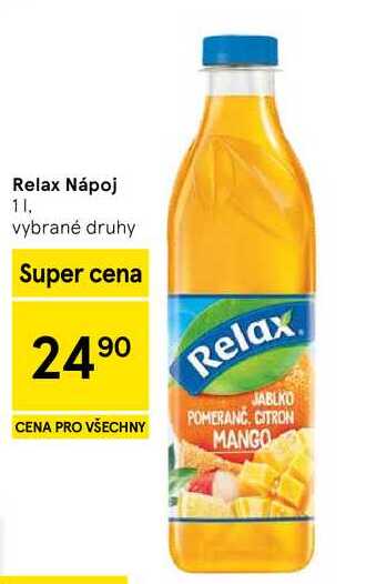 Relax Nápoj, 1 l, vybrané druhy  