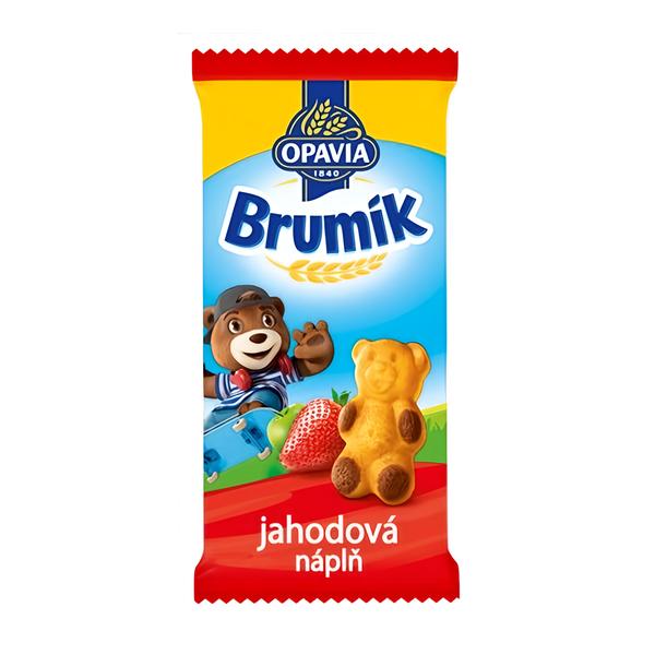 Opavia Brumík Jablečno-jahodová náplň, jemné pečivo