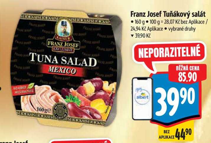   Franz Josef Tuňákový salát 160 g 