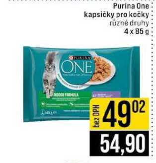 Purina One kapsičky pro kočky různé druhy 4x85g 