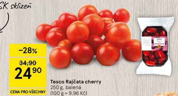 Tesco Rajčata cherry, 250 g, balená  