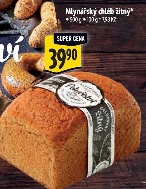   Mlynářský chléb žitný 500 g 