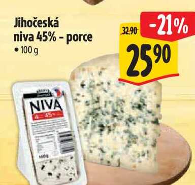 Jihočeská  niva 45%-porce 100 g  