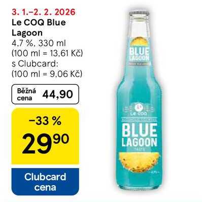 Le COQ Blue Lagoon 4,7 %, 330 ml