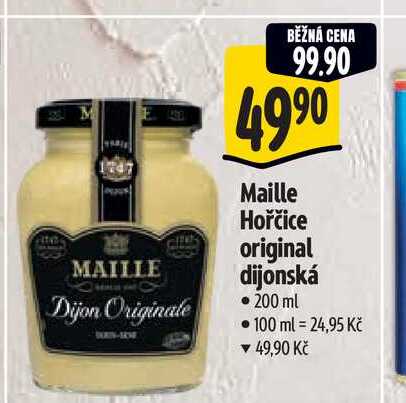   Maille Hořčice original dijonská  200 ml  