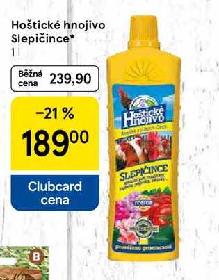 Hoštické hnojivo Slepičince, 1 l 