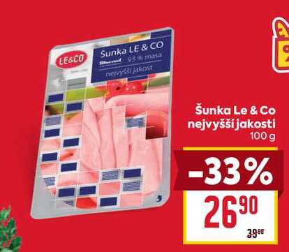 Šunka Le & Co nejvyšší jakosti 100 g