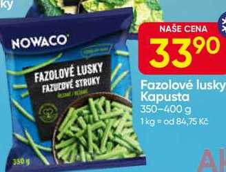 NOWACO Fazolové lusky Kapusta 350-400 g