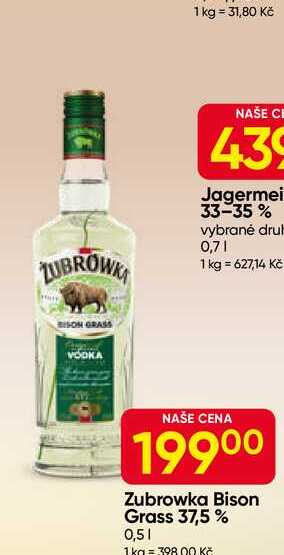 Zubrowka Bison Grass 37,5 % 0,5l