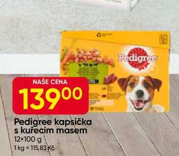 Pedigree kapsička s kuřecím masem 12×100 g 
