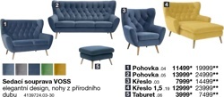 Sedací souprava VOSS - 2 Pohovka